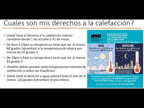 Your Right to Heat and How to Use It / Su Derecho a la Calefacción y Cómo Usarlo