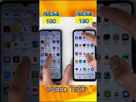 XIAOMI REDMI 12C Vs XIAOMI REDMI 10C Setting App  Speed Test ! #shorts #speedtest
