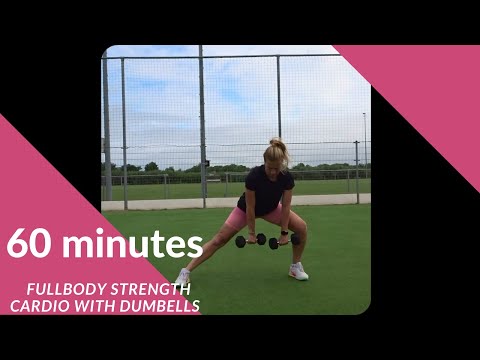 60 MIN SUPER SWEATY HIIT Full Body Strength & Cardio - With Dumbells - Let's do it