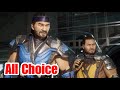 Mortal Kombat 11 Both Scorpion And Sub Zero Choices Chapter 4 Fire And Ice All Choice