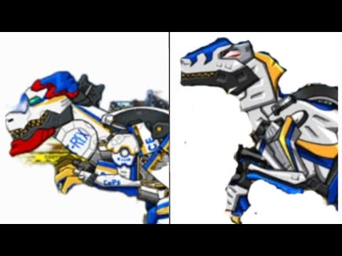 T-rex cops vs Velociraptor cops (vehicle form)@ExpertGaming-bn7ju