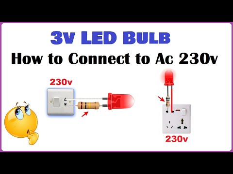3v LED Bulb how to Connect to Ac 230v 💡 make this 100% ok Video