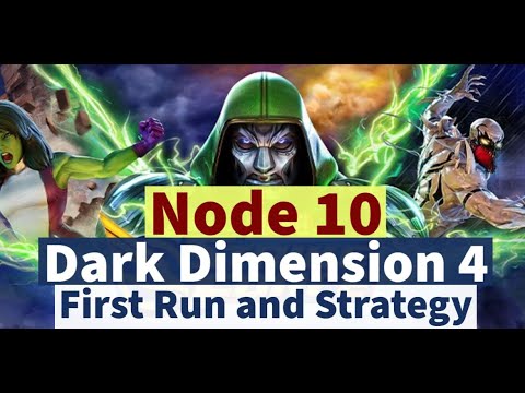 Dark Dimension 4: Node 10 - One Shot First Attempt! | DD4 Guide | Marvel Strike Force - Free to Play
