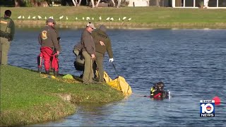 Body pulled from lake after SUV carrying car burglary suspects crashes in Broward