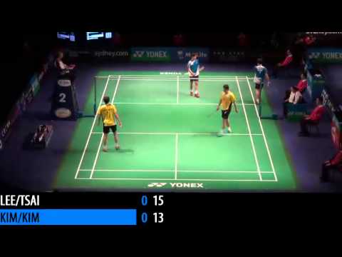 2014 THE STAR AUSTRALIAN BADMINTON OPEN - SF - MD - Lee S.M. / Tsai C.H. vs Kim K.J. / Kim S.R.