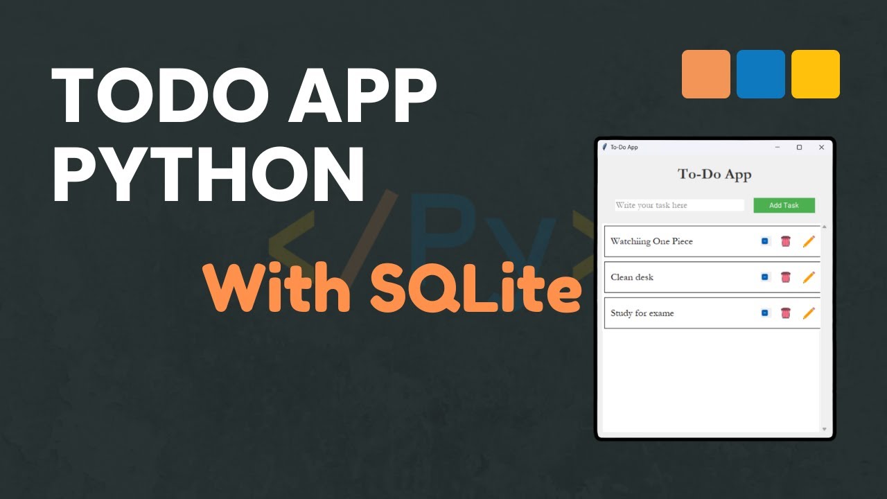 Build Your First Python To-Do App with SQLite and Tkinter
