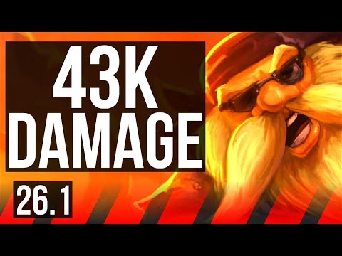 GRAGAS vs SETT (TOP) | Good KDA: 12/1/7, 43K damage | EUW Master | 26.1