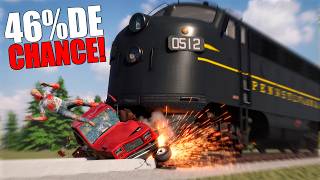 O TESTE DO TREM QUEBROU TODOS OS OSSOS! Beamng Drive