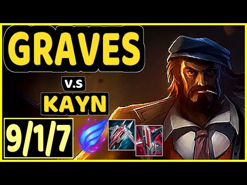 KIREI (GRAVES) vs KAYN - 9/1/7 KDA JUNGLE CHALLENGER GAMEPLAY - EUW