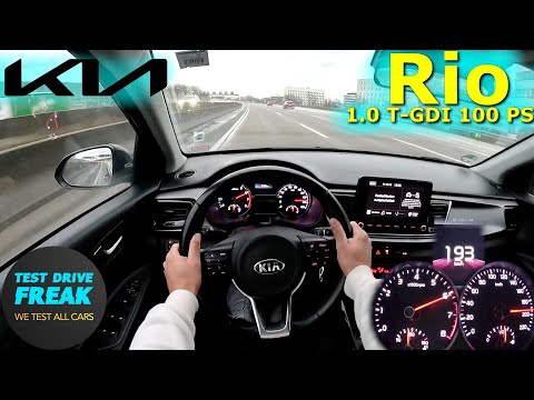 2023 Kia Rio 1.0 T-GDI 6-Speed Manual 100 PS TOP SPEED AUTOBAHN DRIVE POV