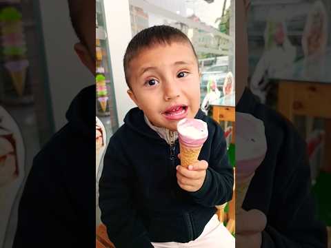Is it too cute? 🥺#explore #icecream #summer #baby #fypシ #funny