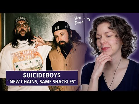Vocal coach reacts to $UICIDEBOY$ for the first time - "New Chains, Same Shackles"