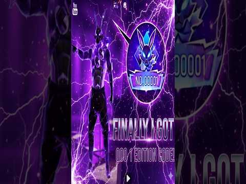 Finally No. 00001 Edition Code ✨ | Galactic Bunny Bundle Spin 🤯 | Free Fire New Event 💯