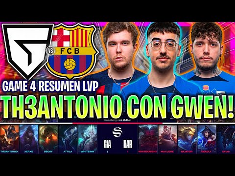 TH3ANTONIO SACA UN CARRY Y PASA ESTO! | GIA vs BAR GAME 4 Resumen PLAYOFFS SUPERLIGA 2023 LVP