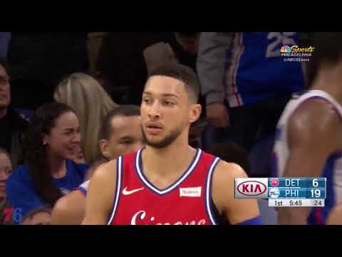 Ben Simmons  19pts 9asts FULL Highlights vs the Pistons in 23 minutes of action *so smooth!