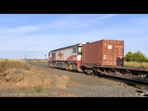 9721V SCT Container Train With CSR012 Enters Gheringhap Loop (21/12/2022) - PoathTV Railways