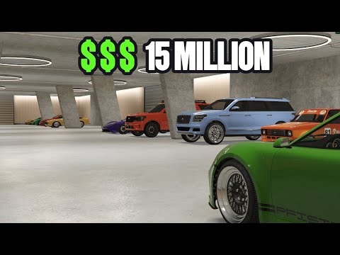 $15,000,000 Mansion Garage Tour In GTA Online!