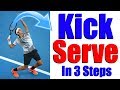 How To Hit A Perfect Kick Serve In Tennis - 3 Steps