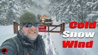 ALONE - Miles of Snow - Deep into the Mountains w/ Brutal Cold & Snow