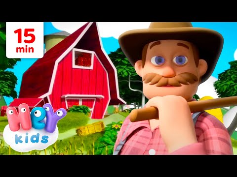 En La Granja De Mi Tío y Más! | 30 minutos | Canciones educativas para niños | HeyKids