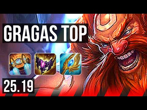 GRAGAS vs NASUS (TOP) | 48k DMG, 12/3/12, 1000+ games, Dominating | EUW Master | 25.19