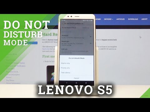 How to Enable Do Not Disturb Mode in LENOVO S5 - DND Settings