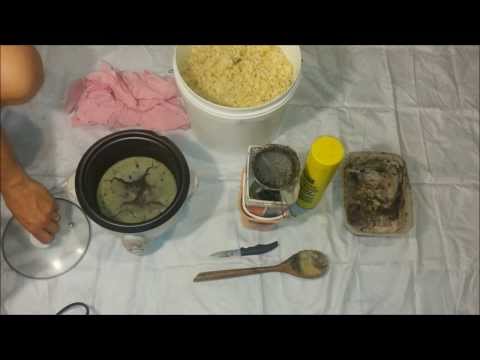 Beeswax Processing Part 1 - simple cleaning filtering melting and rendering wax cappings at home