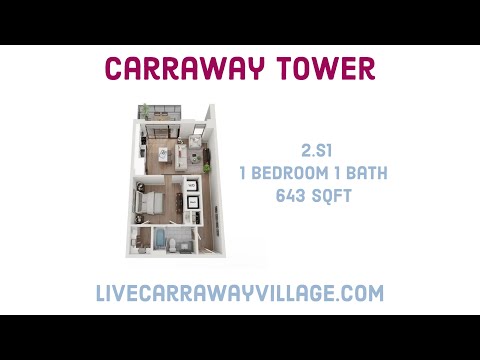 2.S1 Studio Walkthrough Tour | Tower at Carraway Village
