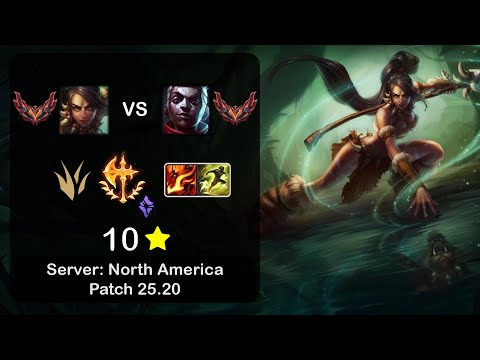 Nidalee Jungle vs Ekko - NA GrandMaster - Patch 25.20