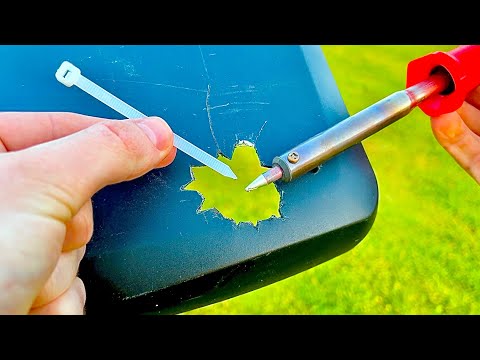 Ingenious way to repair broken plastics with plastic welding method