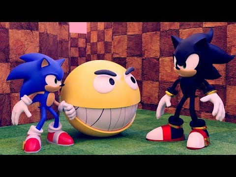 Pacman and Sonic vs Shadow