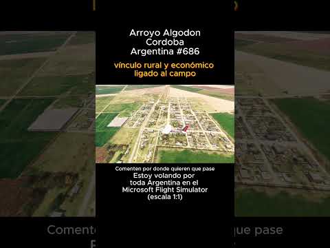 Arroyo Algodon, Cordoba desde el Microsoft Flight Simulator #arroyoalgodon #cordoba #msfs #joaha45
