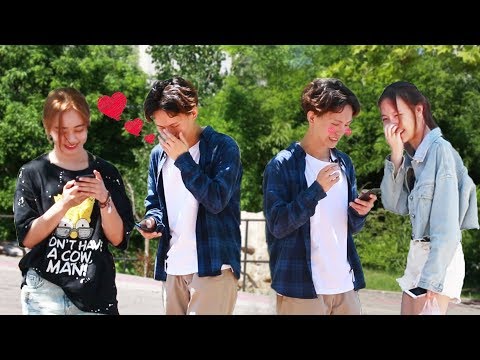 害羞男生街頭這樣搭訕美女，沒想到美女們比他還主動！