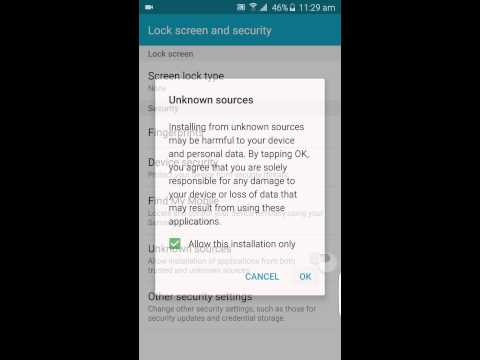 How to install apps from unknown resources in Galaxy S6 Edge | S6 Edge Tutorial