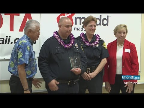 Awards presented to people who prevent drunk driving