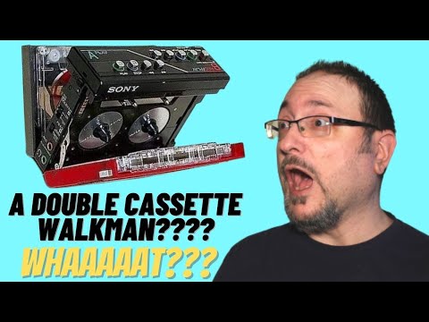 A DOUBLE CASSETTE WALKMAN??? : THE SONY WM W800 : RETRO TECH REVIEW