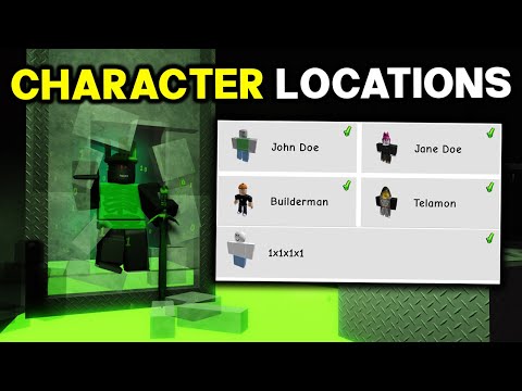 ALL HIDDEN CHARACTER LOCATIONS!! (Clip it Roblox) Classic Event