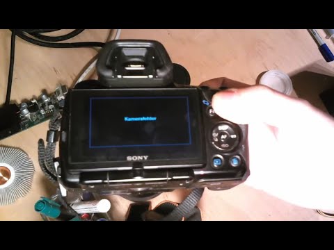 Sony Alpha 55 disassembly (shutter motor dead)