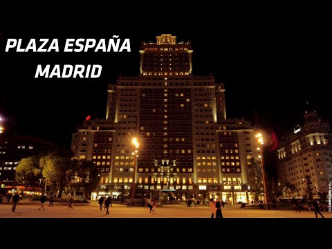 PLAZA ESPAÑA MADRID 4k Evening Walk Spain 2022