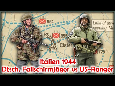 Italy 1944: German Paratroopers vs. US Rangers - Battle of Cisterna / Battle of Anzio Nettuno