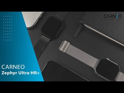 Chytré hodinky Carneo Zephyr ULTRA HR+ černé SET