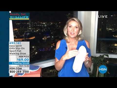 easy spirit Glitz SlipOn Sport Flat Walking Shoe