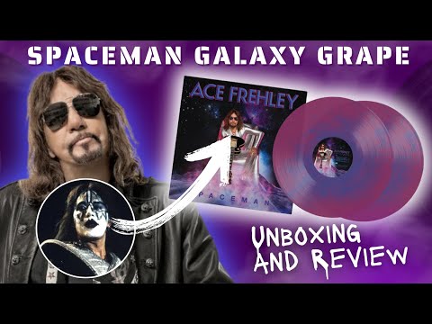 Ace Frehley Spaceman Limited Edition Galaxy Grape Vinyl Unboxing and Review