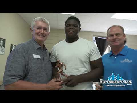 First Community Bank Scholar Athlete of the Week: Newport RG/DE Tyler Ridley