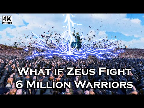6 Million Warrior Swarming ZEUS, SETH, & HERA | UEBS UEBS2 Ultimate Epic Battle Simulator 2 | 4K