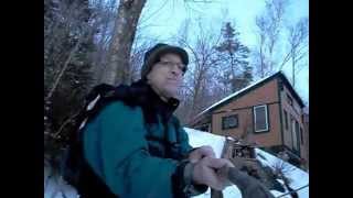 preview picture of video 'Cabin Around Home Snowshoe on Hedgehog Hill Belmont,Vermont'