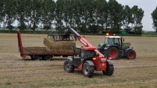 preview picture of video 'Manitou MLT 735-120 LSU & Fendt 820 vario - stro laden'