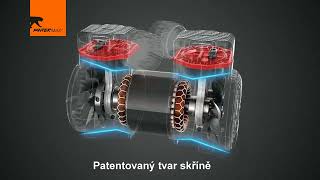 PANTERMAX®AirFlow® 57 SILENT SET2 bezolejový tichý kompresor 2,9kW, 76dB, 10bar + 3-dílná pneu sada