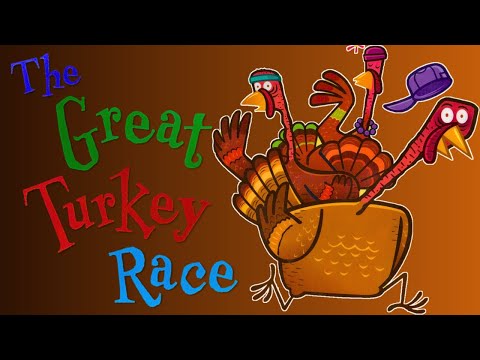 🦃 The Great Turkey Race 🤣 Kids Book Thanksgiving Short Funny Read Aloud