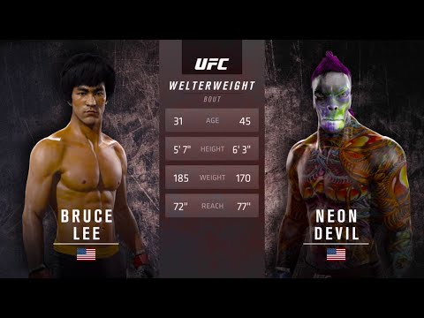 Bruce Lee vs. Neon Devil (EA sports UFC 2)